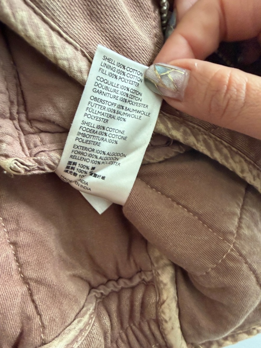 Free People Dolman Women’s Quilted Jacket Sz M - Picture 4 of 4